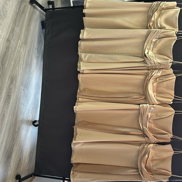 Champagne chiffon dress - Picture 2 of 2